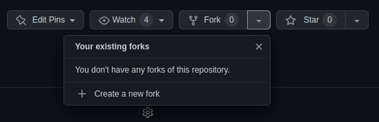 Fork starter on GitHub