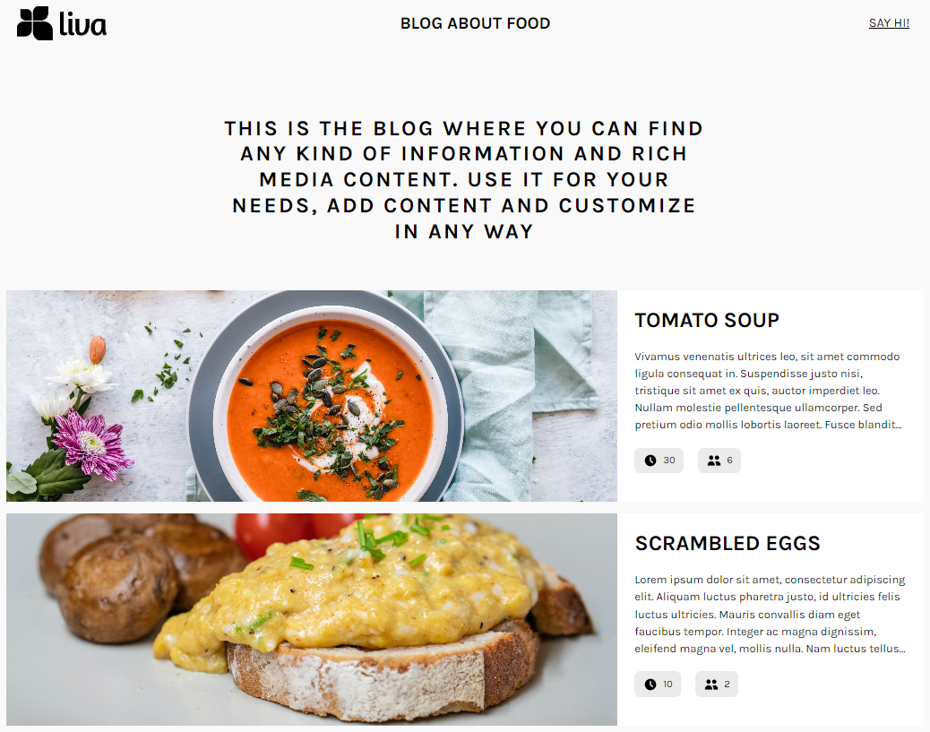 Recipes website built using Gatsby and Flotiq