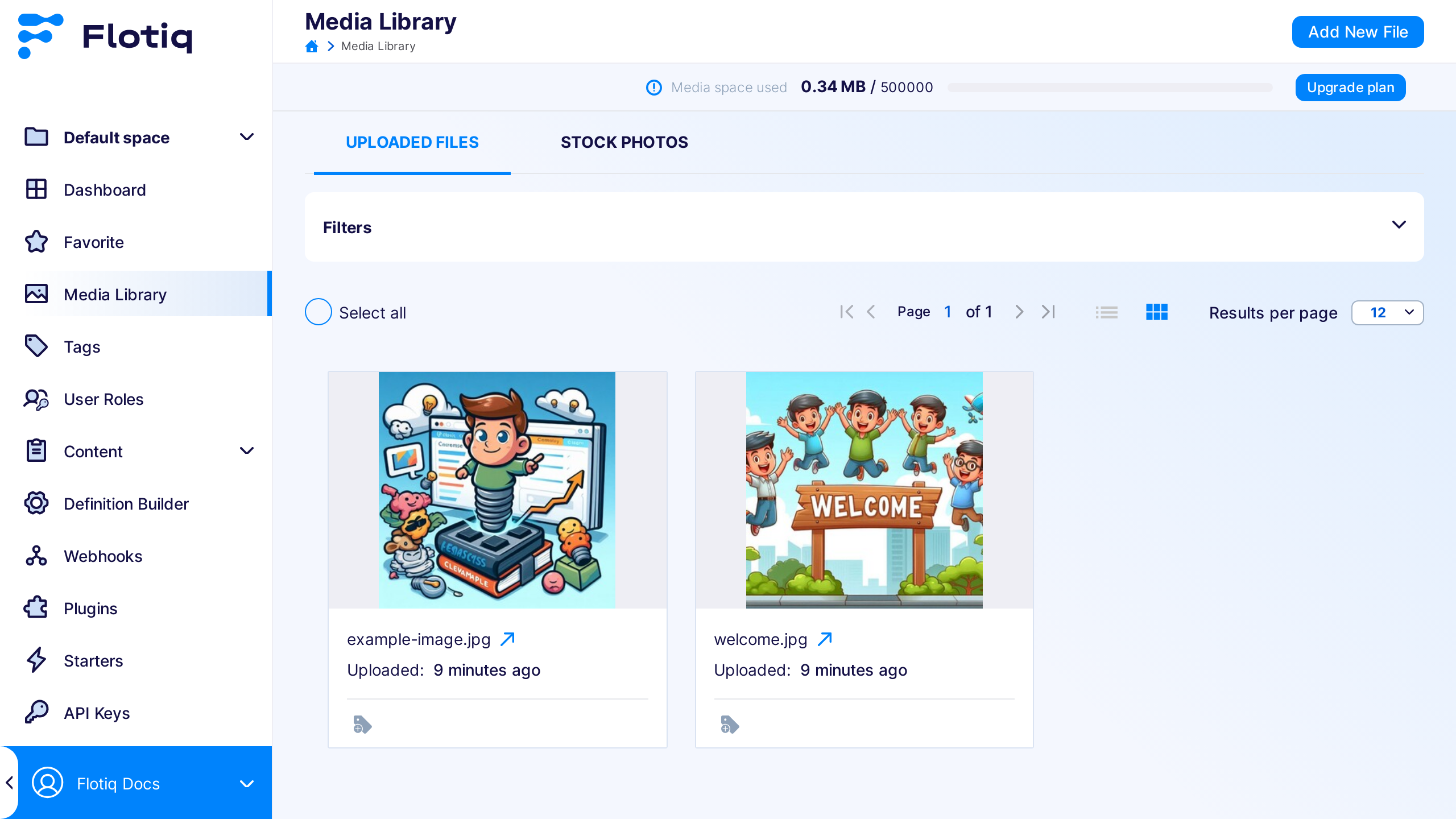 Flotiq Media Library