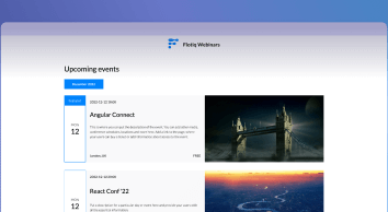 Gatsby Event 2 - Weekly View Calendar