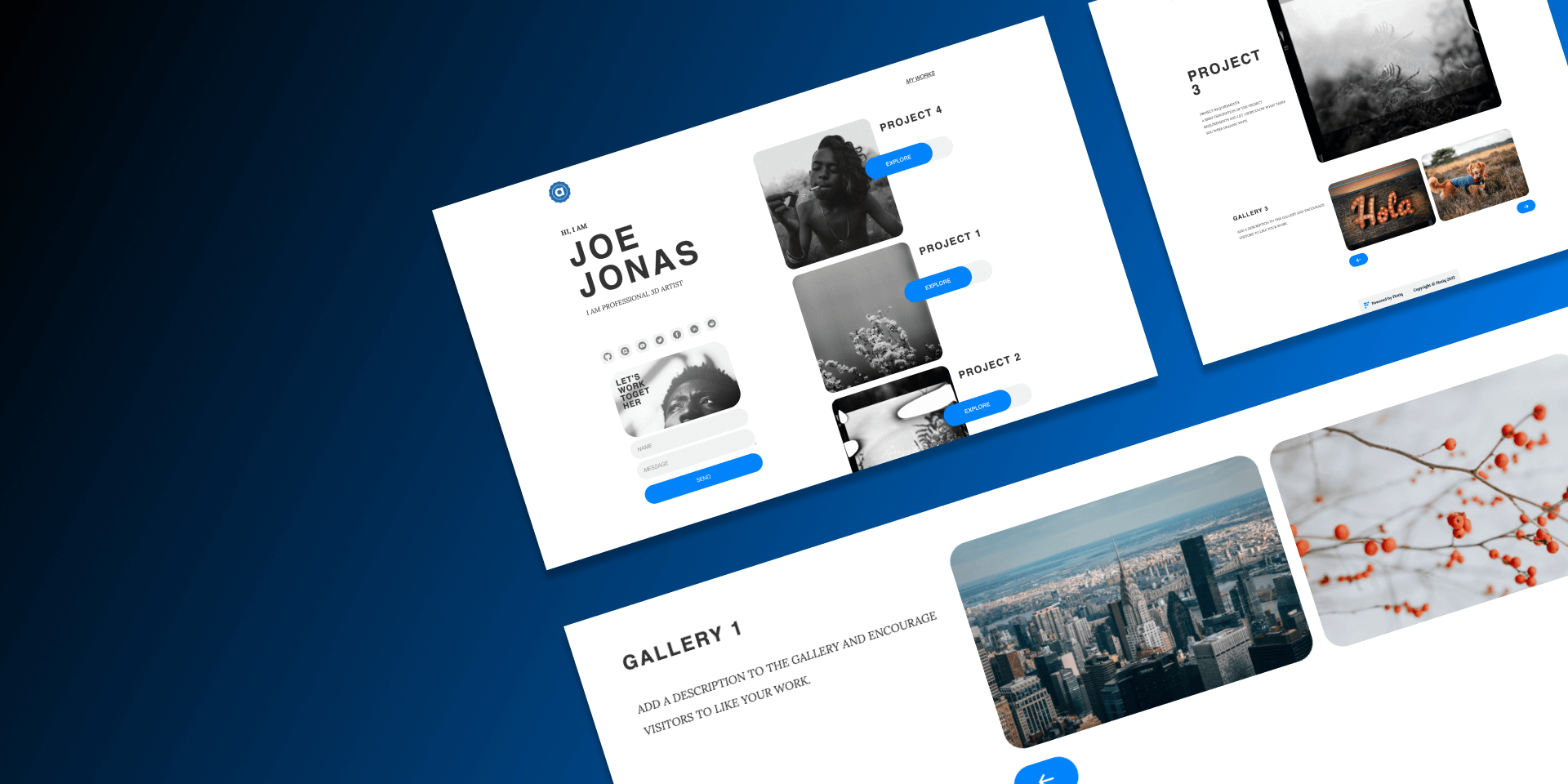NextJS Portfolio 2 – Monochrome